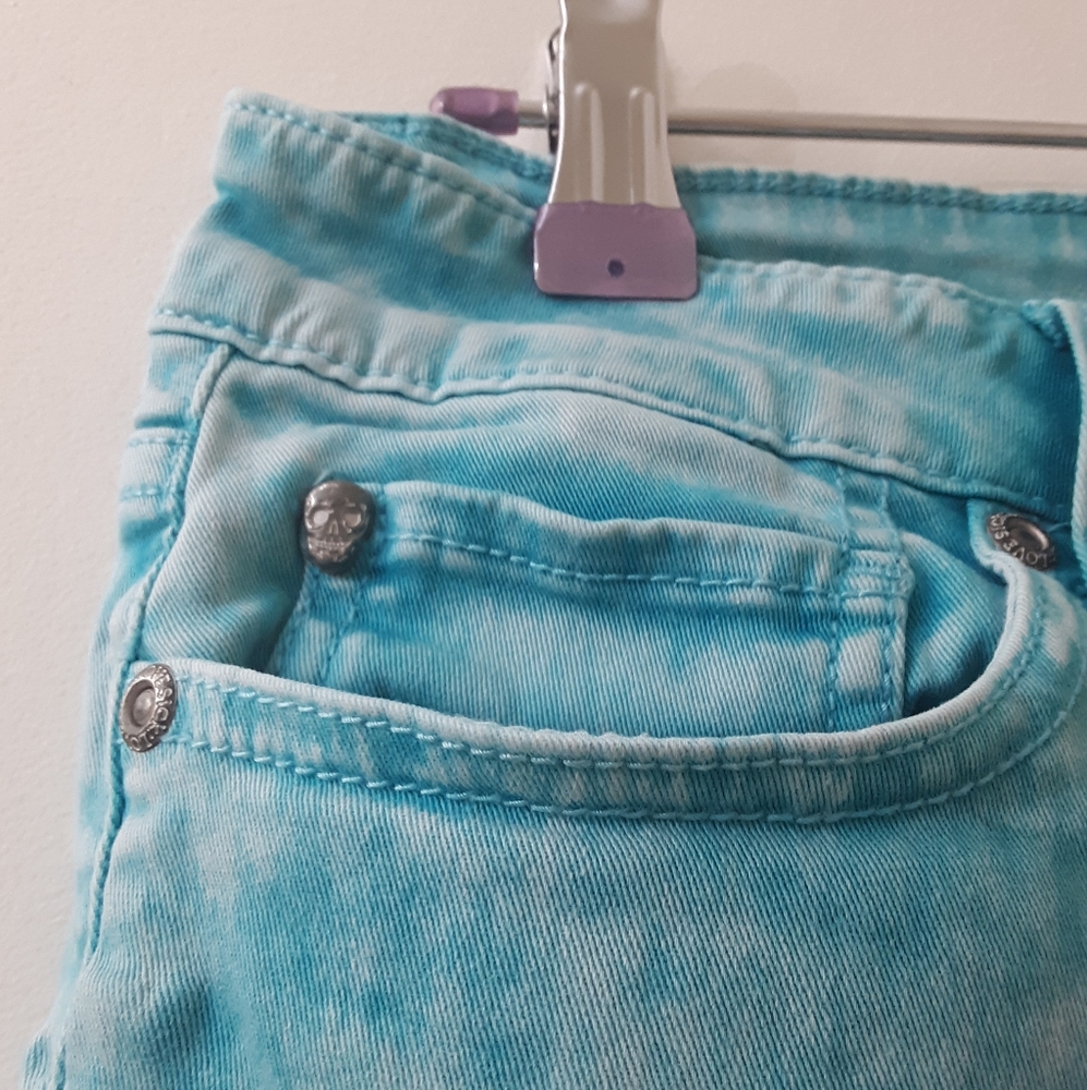 ☀Blue Mini Shorts - Picture 7 of 16